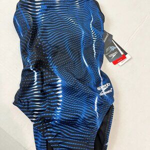 Women's Speedo Blue, Endurance Swimsuit, Size 28, NWT